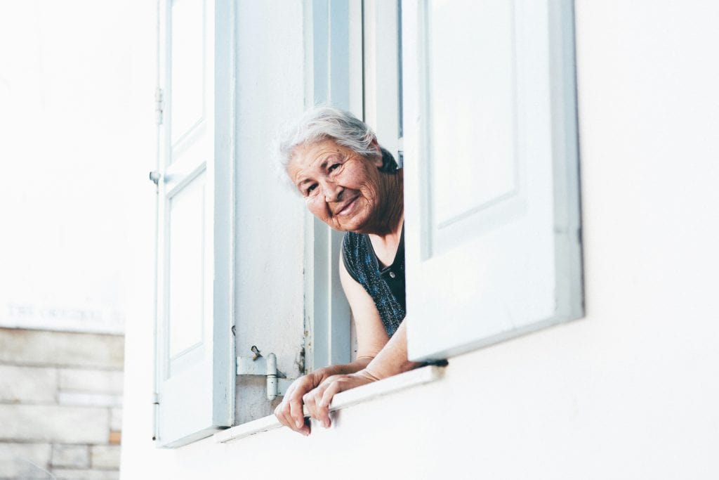 Older woman receiving home care in Lone Tree, CO